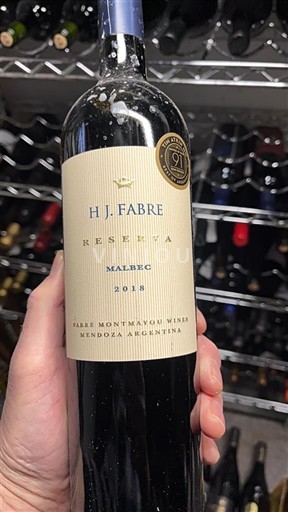 Mendoza H.J. Fabre Reserva Malbec 2018