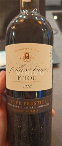 Languedoc Fitou Cuvée Prestige Vieilles Vignes 2018