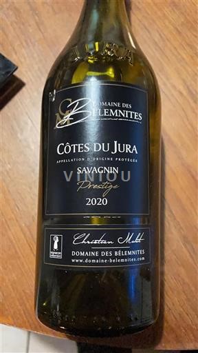 Jura Côtes-du-jura Domaine S Bélemnites Prestige 2020