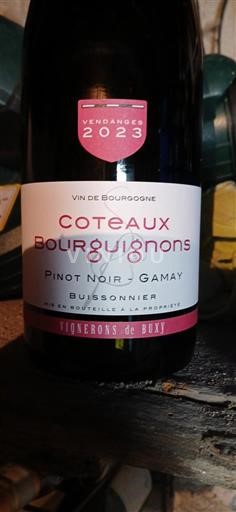 Bourgogne Coteaux bourguignons Vignerons de Buxy Buissonnier 2023
