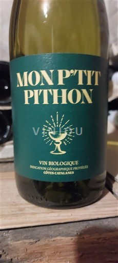 Wines Blanc sec Mon P'tit Pithon Domaine Olivier Pithon 2024 France Languedoc and Roussillon Côtes Catalanes IGP