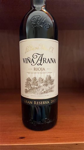 La Rioja Rioja Viña Arana Gran Reserva 2015