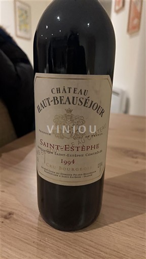 Bordeaux Saint-Estèphe Château Haut-Beauséjour 1994