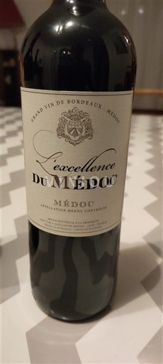 Bordeaux Médoc L'excellence du Médoc Icke årgångsbetecknad