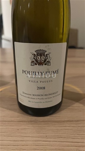 Vallée de la Loire Pouilly-fumé Domaine Masson-Blondelet Villa Paulus 2008