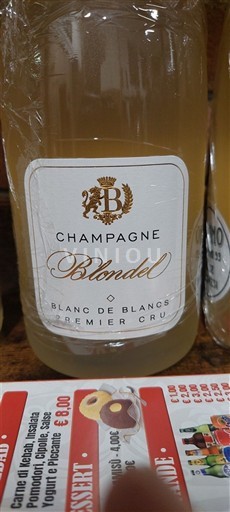 Champagne Sâm-panh Premier Cru Blondel Blanc de Blancs Premier Cru Không niên vụ