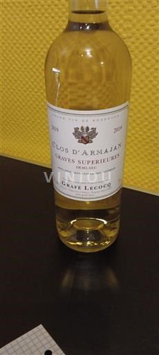 Bordeaux Graves Supérieures Clos d'Armajan 2019