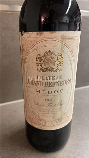 Bordeaux Médoc Château Grand Bernedes 1999