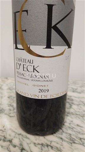 Bordeaux Pessac-Léognan Château Eck 2019