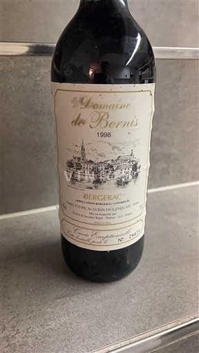 Tây Nam Bergerac Domaine Bernis 1998