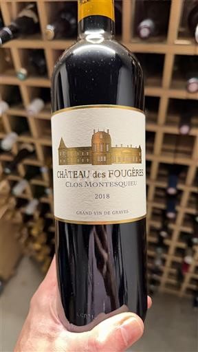 Bordeaux Graves Château S Fougères Clos Montesquieu 2018