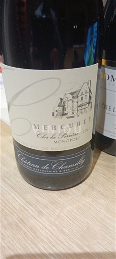 Bourgogne Mercurey Château Chamirey Clos la Servoisine Monopole 2020