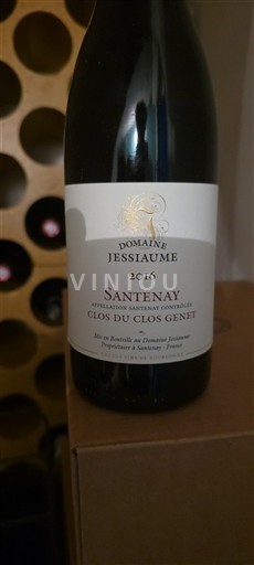 Bourgogne Santenay Domaine Jessiaume Clos du Clos Genet 2016