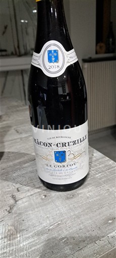 Bourgogne Mâcon và Mâcon-villages Mâcon-Cruzille Le Gorfou 2018