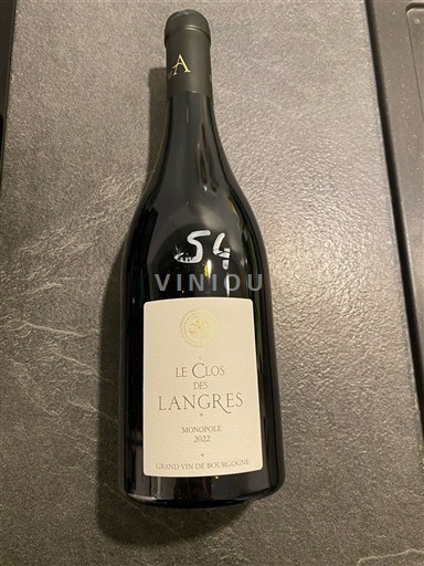 Bourgogne Không được chỉ định Le Clos des Langres Monopole 2022
