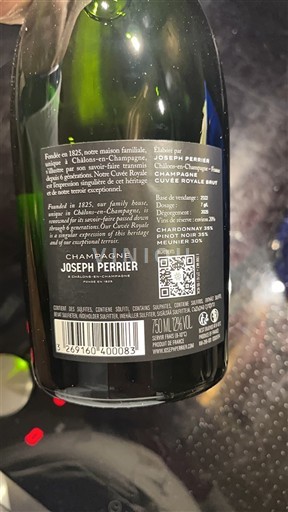 Champaña Champán Joseph Perrier Royale Brut 2022