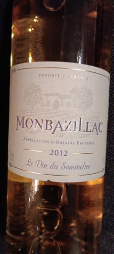 Tây Nam Monbazillac Le Vin du Sommelier 2012