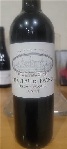 Bordeaux Pessac-Léognan Château France 2012