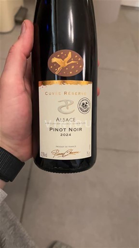 Alsace Pinot noir Pierre charau Réserve 2024
