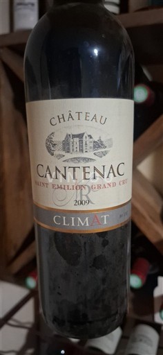 Bordeaux Saint-Émilion Grand Cru Grand Cru Château Cantenac Climat 2009