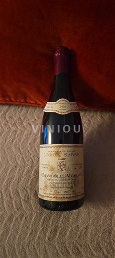 Bourgogne Chambolle-Musigny Michel Saban 2001