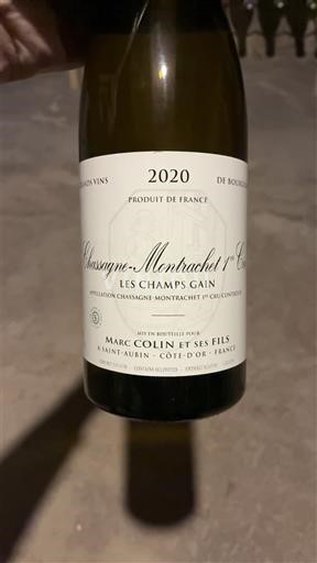 Bourgogne Chassagne-montrachet Premier Cru Marc Colin et Ses Fils Les Champs Gain 2020