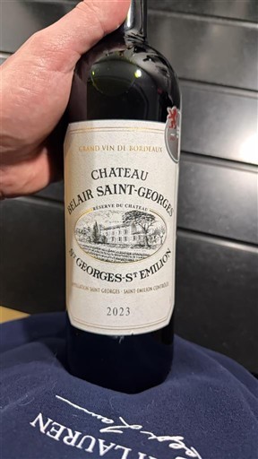 Bordeaux Saint-Georges-Saint-Émilion Château Belair Saint-Georges Réserve du Château 2023