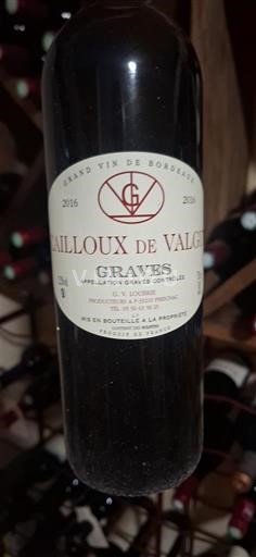 Bordeaux Graves Cailloux de Valcy 2016