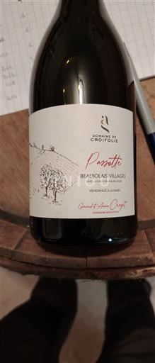 Beaujolais Beaujolais Villages Domaine Croifolie Passotte 2022