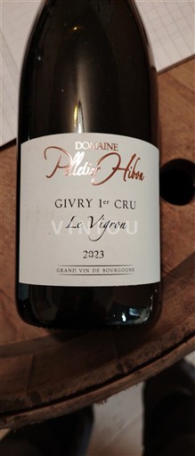 Burgundy Givry Premier Cru Domaine Pelletier Hibou Le Vignon 2023