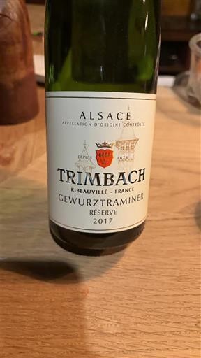 Alsácia Trimbach Gewurztraminer Réserve 2017