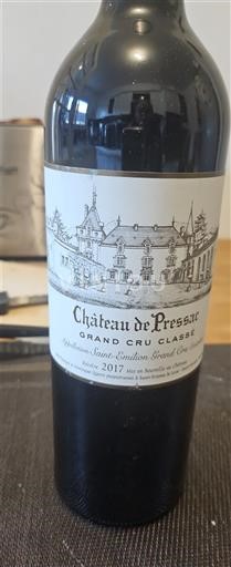 Burdeos Saint-Émilion Gran Cru Château Pressac 2017
