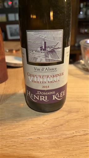 Alsácia Domaine Henri Klée Vieilles Vignes 2014