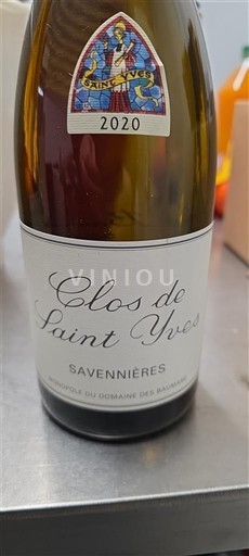 Valle della Loira Savennières Domaine S Baumard Clos de Saint Yves 2020