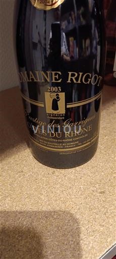 Rhône Valley Côtes-du-Rhône Domaine Rigot Prestige des Garrigues 2003