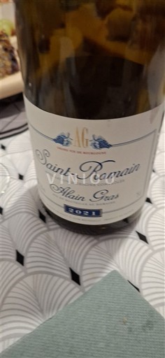 Bourgogne Saint-Romain Domaine Alain Gras 2021