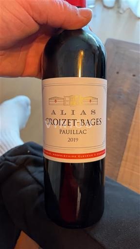 Bordeaux Pauillac Château Croizet-Bages Alias 2019