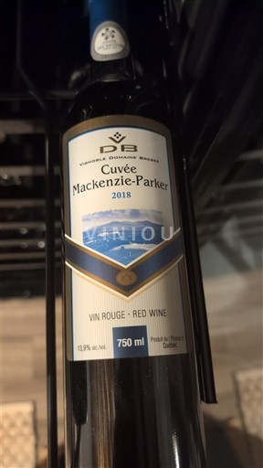 Québec Không được chỉ định Domaine Vignoble Domaine Bresee Mackenzie-Parker 2018