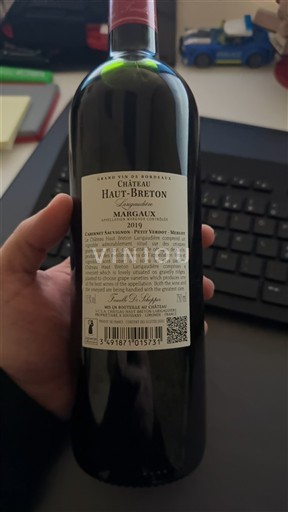 Bordeaux Margaux Château Haut-Breton 2019