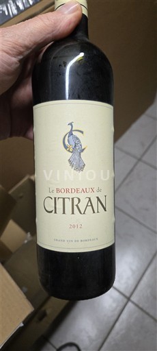 Bordeaux Château Citran Le Bordeaux de Citran 2012
