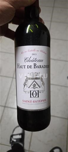 Bordeaux Saint-Estèphe Château Haut de Baradieu 2013