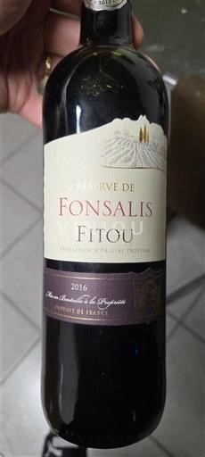 Languedoc Fitou Fonsalis Réserve 2016