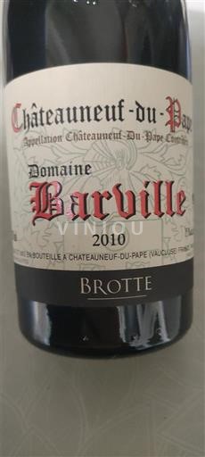 Valle del Rodano Châteauneuf-du-Pape Domaine Barville 2010