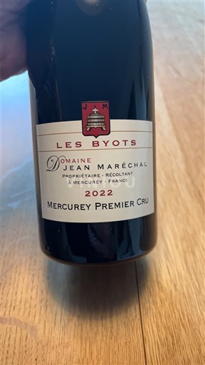 Bourgogne Mercurey Premier Cru Domaine Jean Maréchal Les Byots 2022