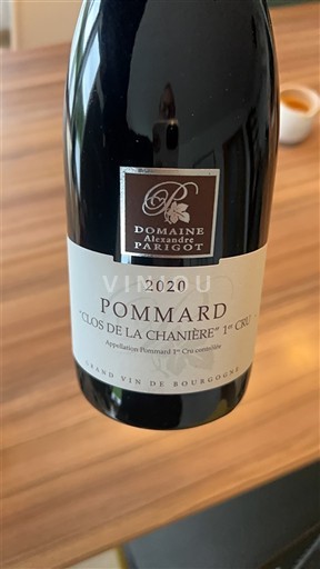 Bourgogne Pommard Premier Cru Domaine Alexandre Parigot Clos de la Chanière 1er Cru 2020