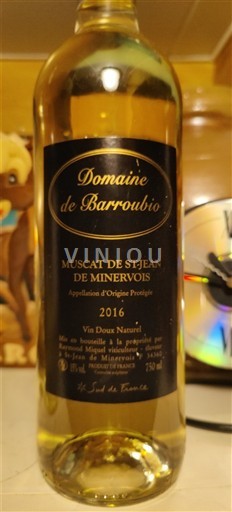 Langvedok Muškat Saint-Jean-de-Minervois Domaine Barroubio 2016