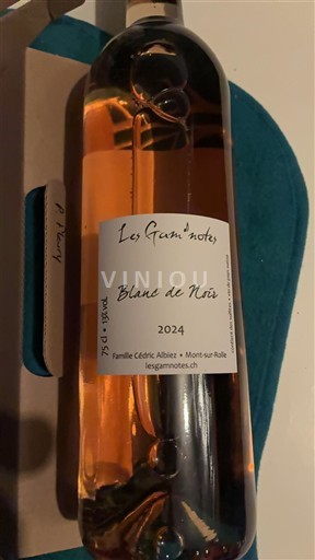 Vinos Rosé sec Blanc de Noir Les Gam'notes 2024 Suiza Vaud AOC