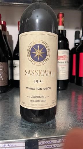 Toscana Tuscany Tenuta San Guido Sassicaia 1991