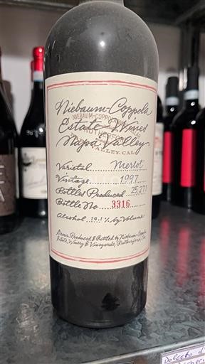 Vùng trồng nho được cấp phép California Napa Valley Niebaum-Coppola Estate Winery Merlot 1997
