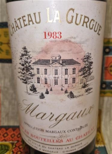 Bordeaux Margaux Château La Gurgue 1983
